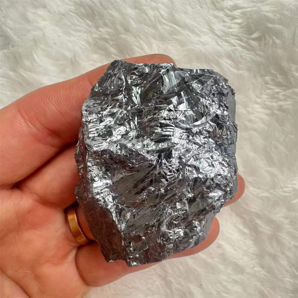 

Natural Rough Raw Terahertz Stone Metallic Luster Mineral Garden Specimen Aquarium Crystals Healing Reiki Energy Home Decoratio