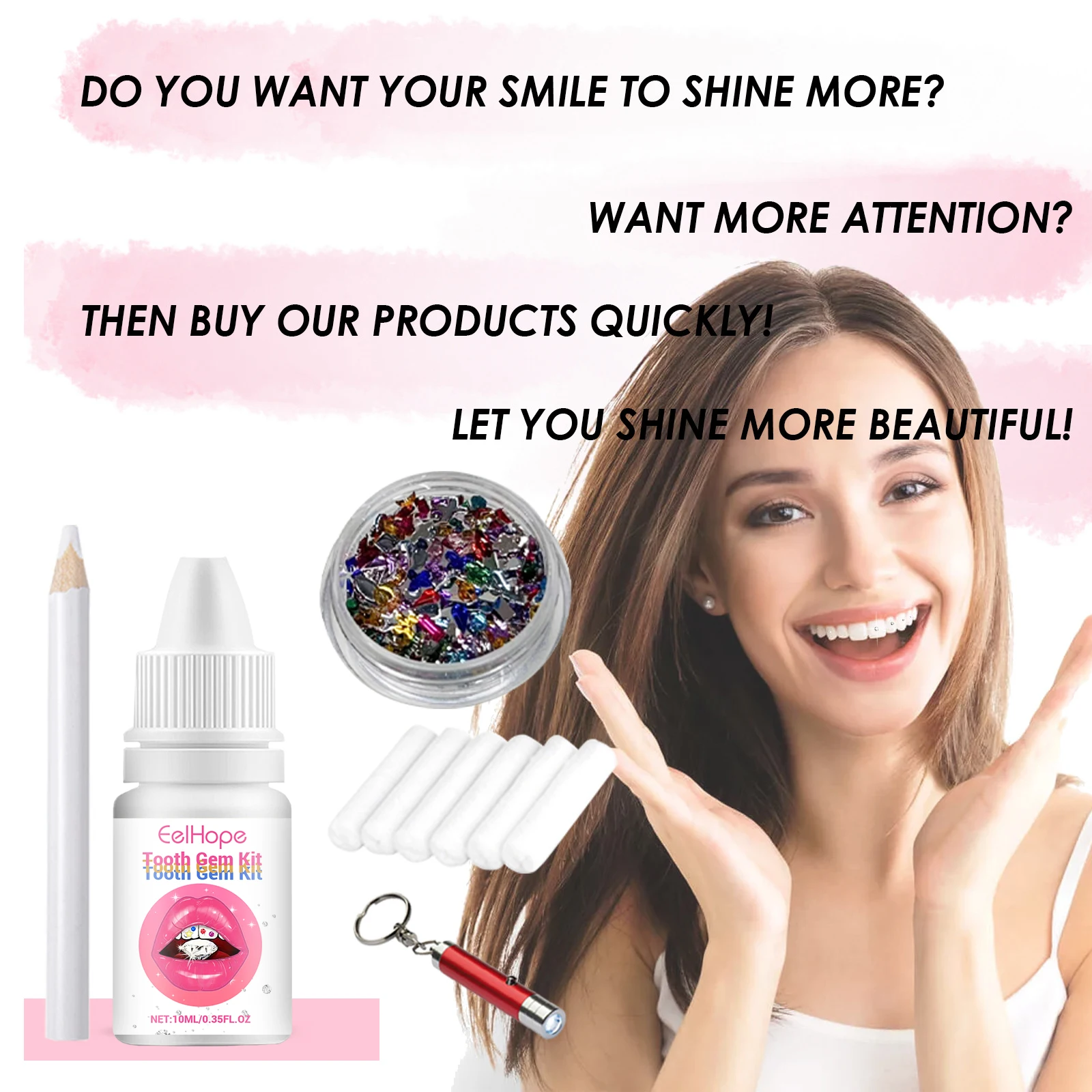 Eelhope DIY Tooth Gem Kit - Sp - Tooth Gem Kit 评论和价格