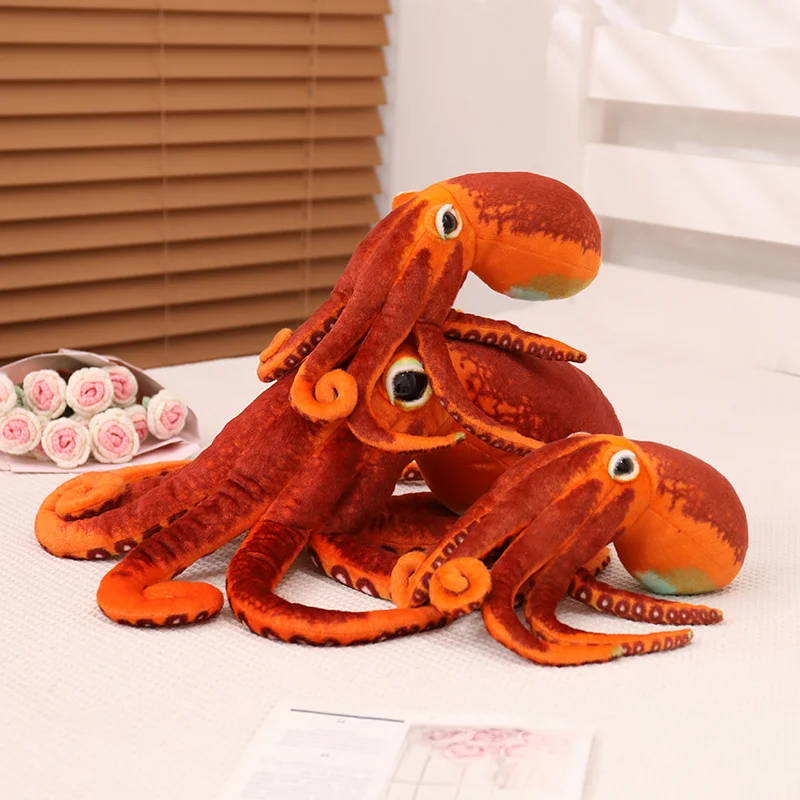 30/55Cm Reallife Zeedieren Simulatie Gigantische Octopus Kussen Knuffel Voor Verjaardagscadeau