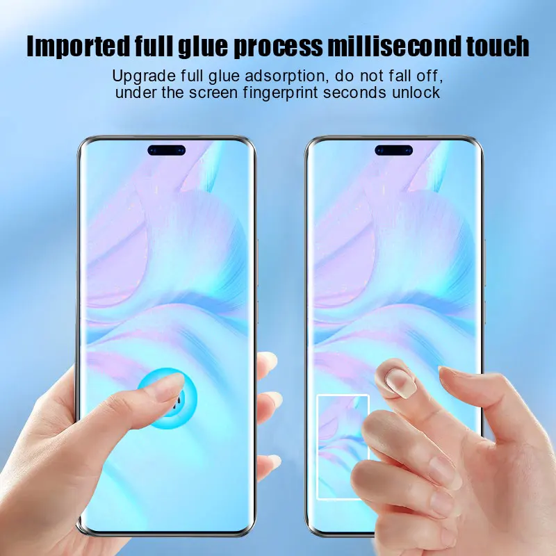 2Pcs UV light curing film For Honor Magic 6 Pro 5 4 3 soft full cover For Honor 100 Pro 90 80 70 60 screen peotector Not Glass