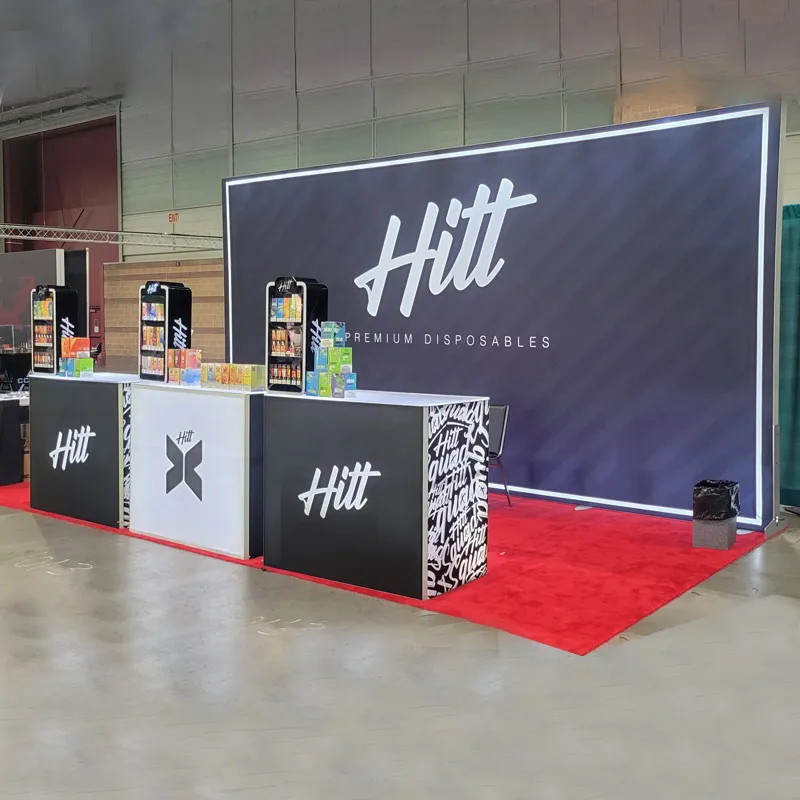 10X20 Foot Portable Trade Show Booth Modular Exhibition Booth Design Fair Stand Tradeshow Booth Display with Counter