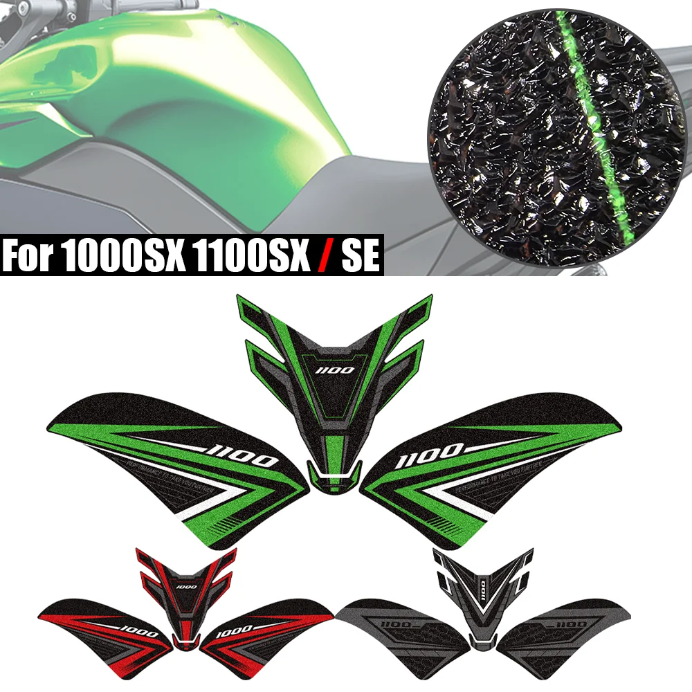 For Kawasaki Ninja 1100SX 1000SX SE Tank PadTank Pad Knee Grip Anti-slip Stickers Decals Fuel Tank Motorcycle Accessories