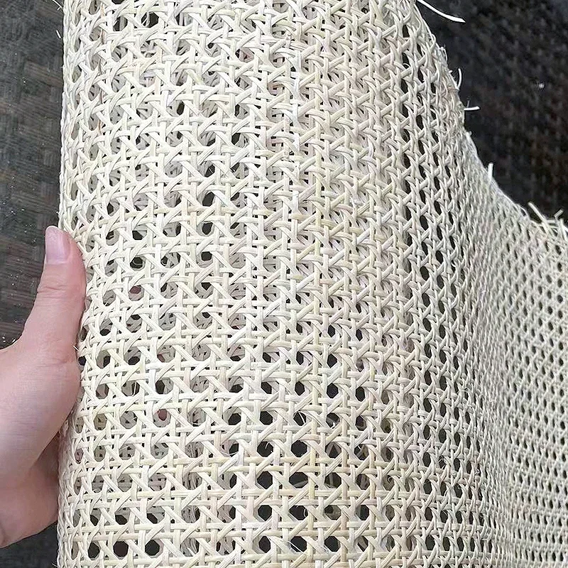 Natural Real Rattan Handmade Woven Belt Furniture Repair Material for Furniture Chairs Table Cabinets DIY Woven Open Mesh Canes