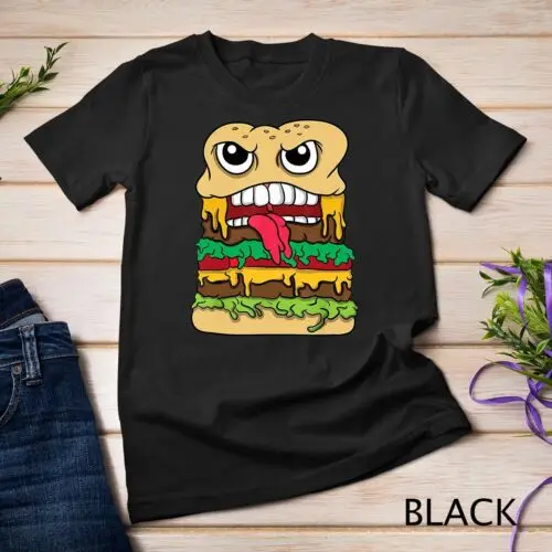 Burger Hamburger Cheeseburger Tshirt Fastfood Gift Food frie Unisex T-shirt