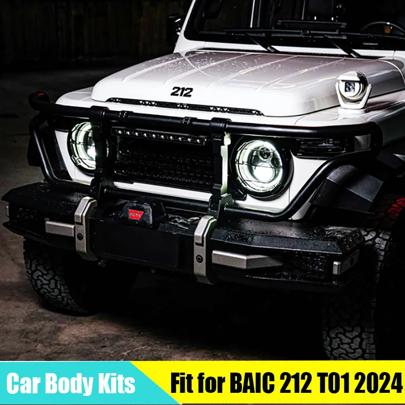 Car Body Kit Suitable for Baic 212 T01 Modified Auto Carivien Kit Front and Rear Bumper Luggage Rack Climbing Ladder Side Step