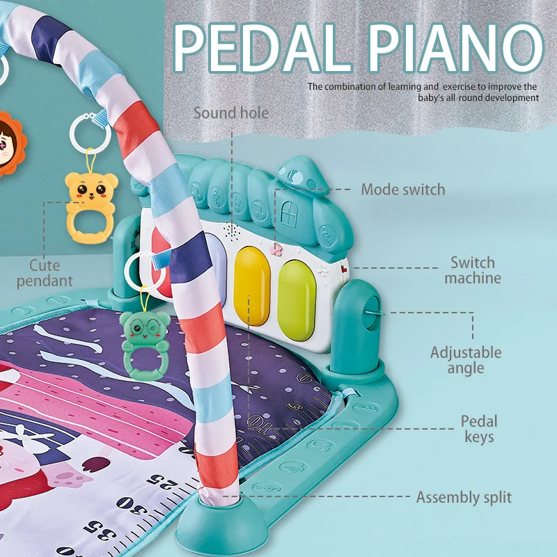 Palestre per bambini tappetini da gioco sviluppo della prima educazione pianoforte per bambini tappetino per attività musicale per bambini bambini piccoli