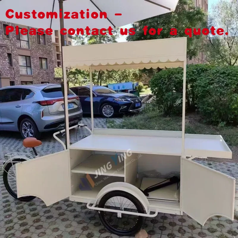 custom.Night Market Stall Mobile Snack Booth Foldable Food Kiosk Stainless Steel Table Trolley Commercial Stall Food Cart