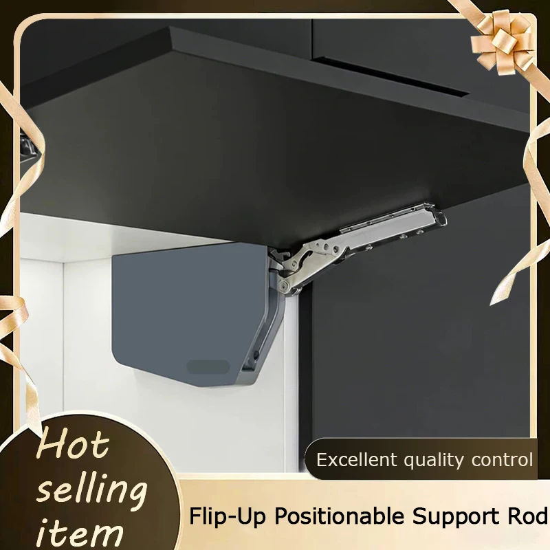Hydraulic Gas Spring Support Rod Stay Anywhere Adjustable Buffer For Cabinet Flip Up Door Heavy Duty Wall Cabinet Hardware