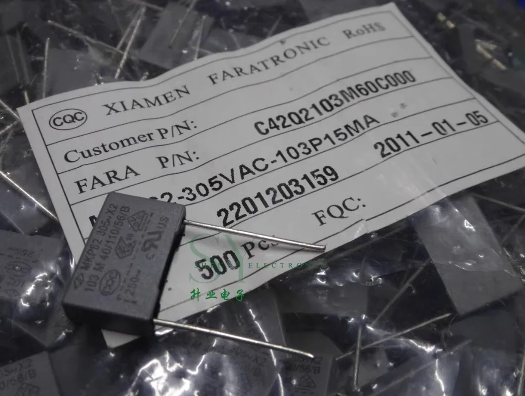20PCS Xiamen FARA MKP62 0.01uf/305vAC 10nf 103 Brand New 15mm Film Capacitor