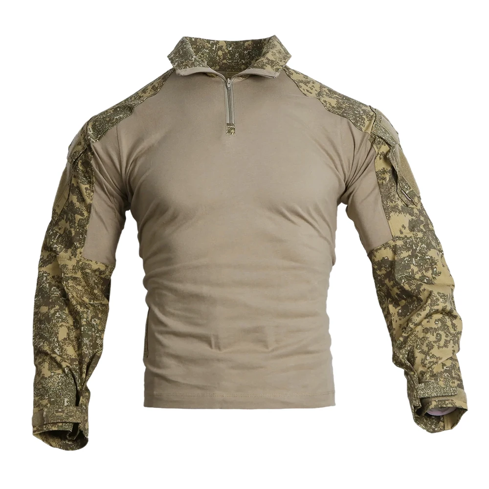 Emersongear Tactical G3 Combat Shirts Mens Gen3 Tops Camoflage T-Shirt Long Sleeve Hunting Airsoft Outdoor Hiking Sports BL