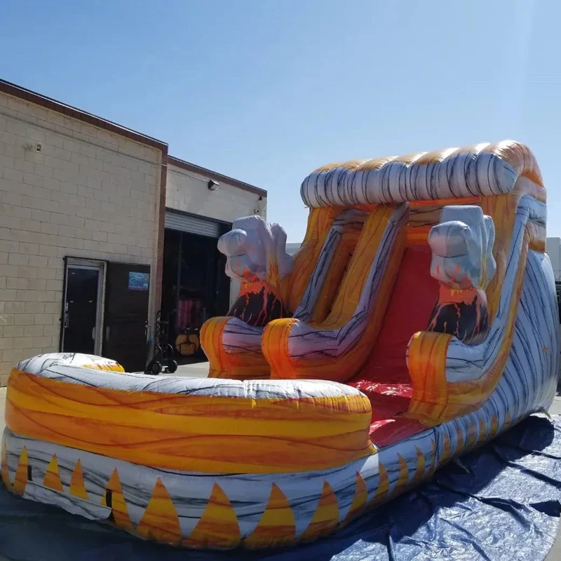 Inflatable Commercial Water Slide Bounce House for Kids or Adults,High Slide with Shallow Pool,Backyard,Outdoor Including blower