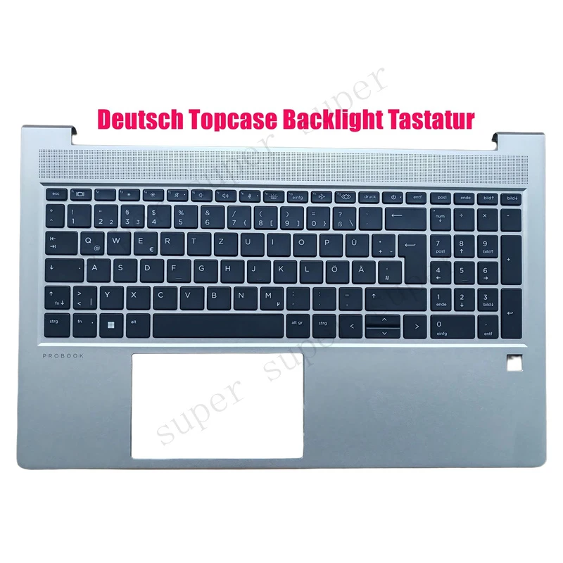 SSS+ German Top Case Backlight Keyboard for HP ProBook 450 G9 455 G9 N01933-041