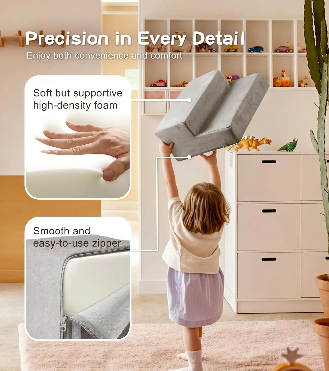 Giocattoli da arrampicata per bambini da 7 pezzi Blocchi da arrampicata in schiuma morbida per interni con pozzo di palline (palle non incluse), giocattoli da arrampicata durevoli per