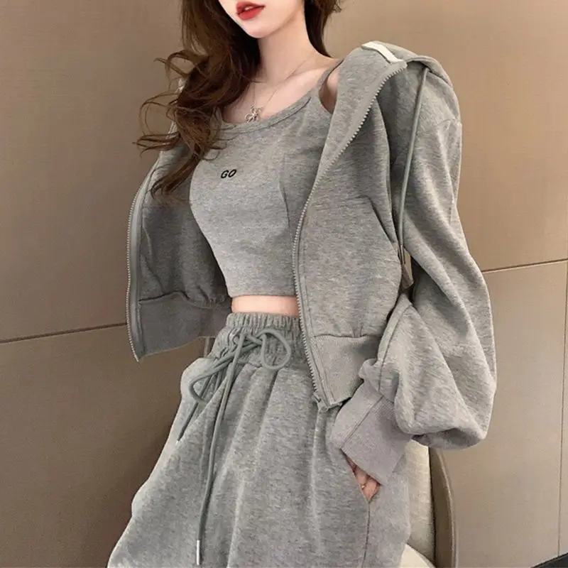 Luxus Trendy Sexy Pailletten Langarm Shirt Frauen 3-teiliges Set Glänzende Breite Bein Hosen Outfits Party Dame Kleid Urlaub Hosenanzug
