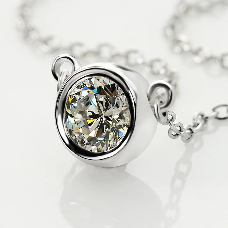 

Best-selling Women's Fashion Wedding 925 Silver Fine Jewelry Moissanite Necklace
