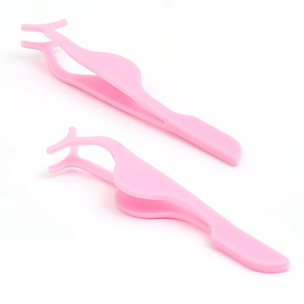 1/30pcs False Eyelashes Tweezer Auxiliary Curler Eye Lash Applicator Makeup Tools Professional Plastic Lashes Forceps Clip