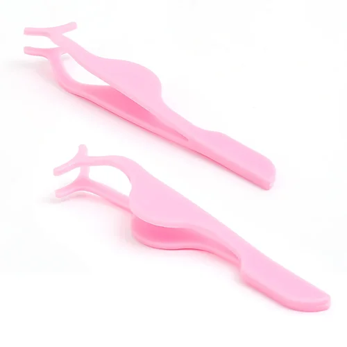 Imagen 2 del producto Pinzas para pestañas postizas, rizador auxiliar, aplicador de pestañas, herramientas de maquillaje, pinzas para pestañas de plástico profesionales, 1/30 Uds.