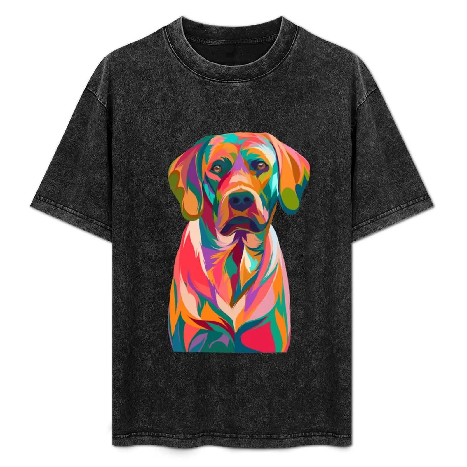 

Rhodesian Ridgeback Dog T-Shirt Basic Solid Color Short Sleeve Cotton Top