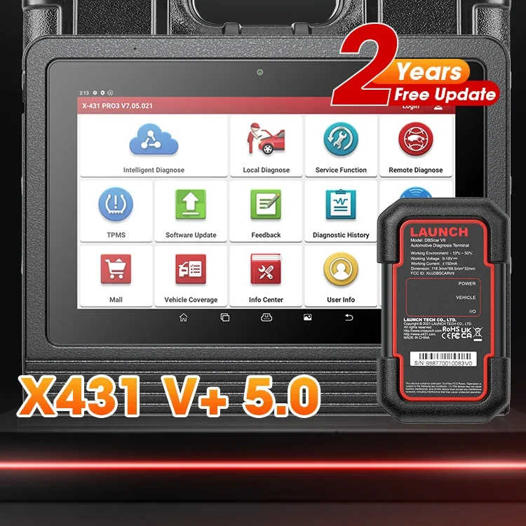 Professional lau nch X431 V Plus 5.0 X-431 Pro3s+ 5.0 Pro3 Link ob d 2 Automotive Machine Truck Diagnostic Tool Scanner For Cars