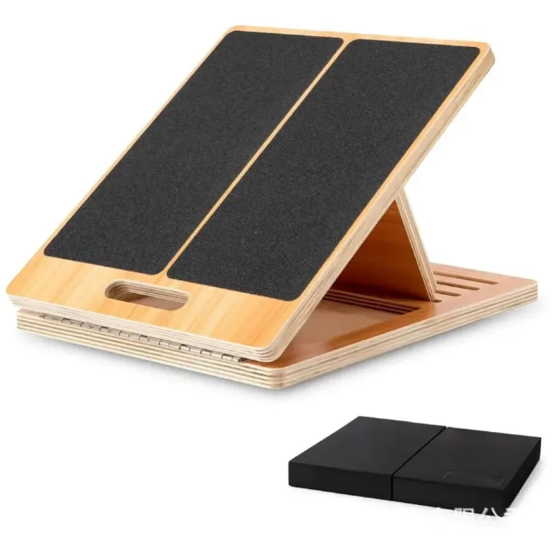 

Wooden tensile board fitness equipment, inclined pedal, multi-gear Achilles tendon calf stretcher