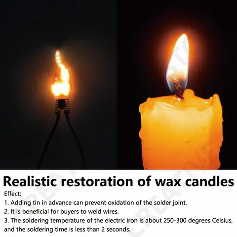 एलईडी सीओबी टॉर्च मोमबत्तियाँ डीसी 3 वी -5 वी एलईडी फिलामेंट टिमटिमाती लौ वेल्डिंग के साथ स्ट्रिप लाइन सजावट लाइट बल्ब सहायक उपकरण 10 best sales एलईडी लौ - №2