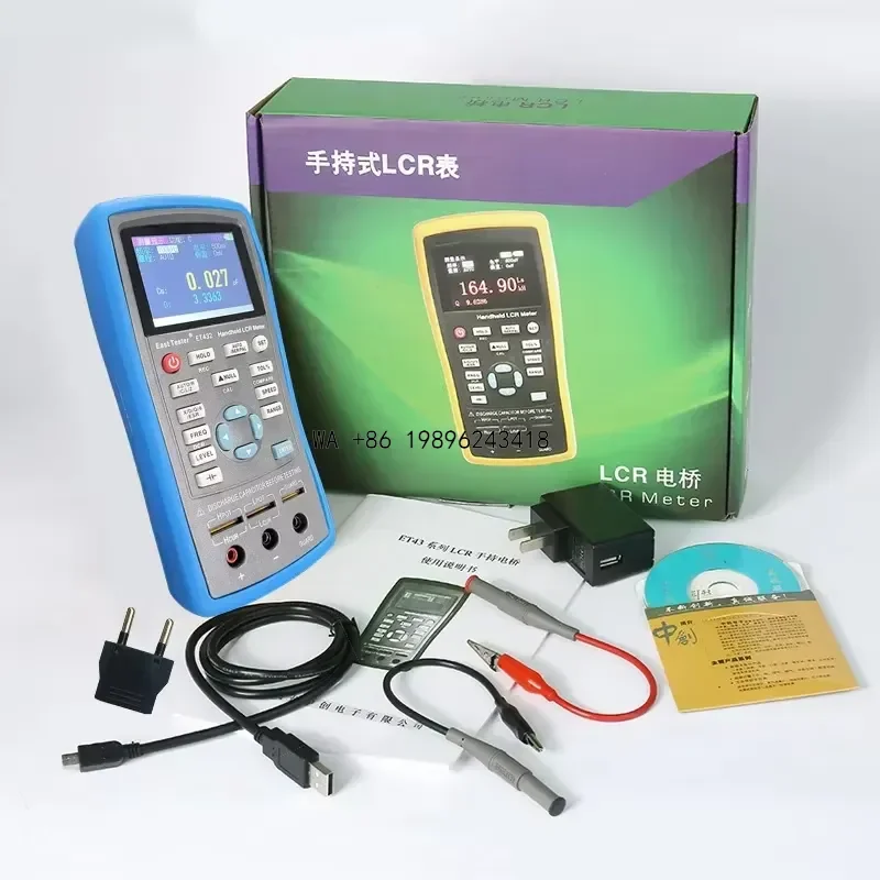 Wmwmnu Handheld Digital LCR Meter ET430 ET432 High Precision LCR Bridge Tester for Capacitance Inductance Resistance