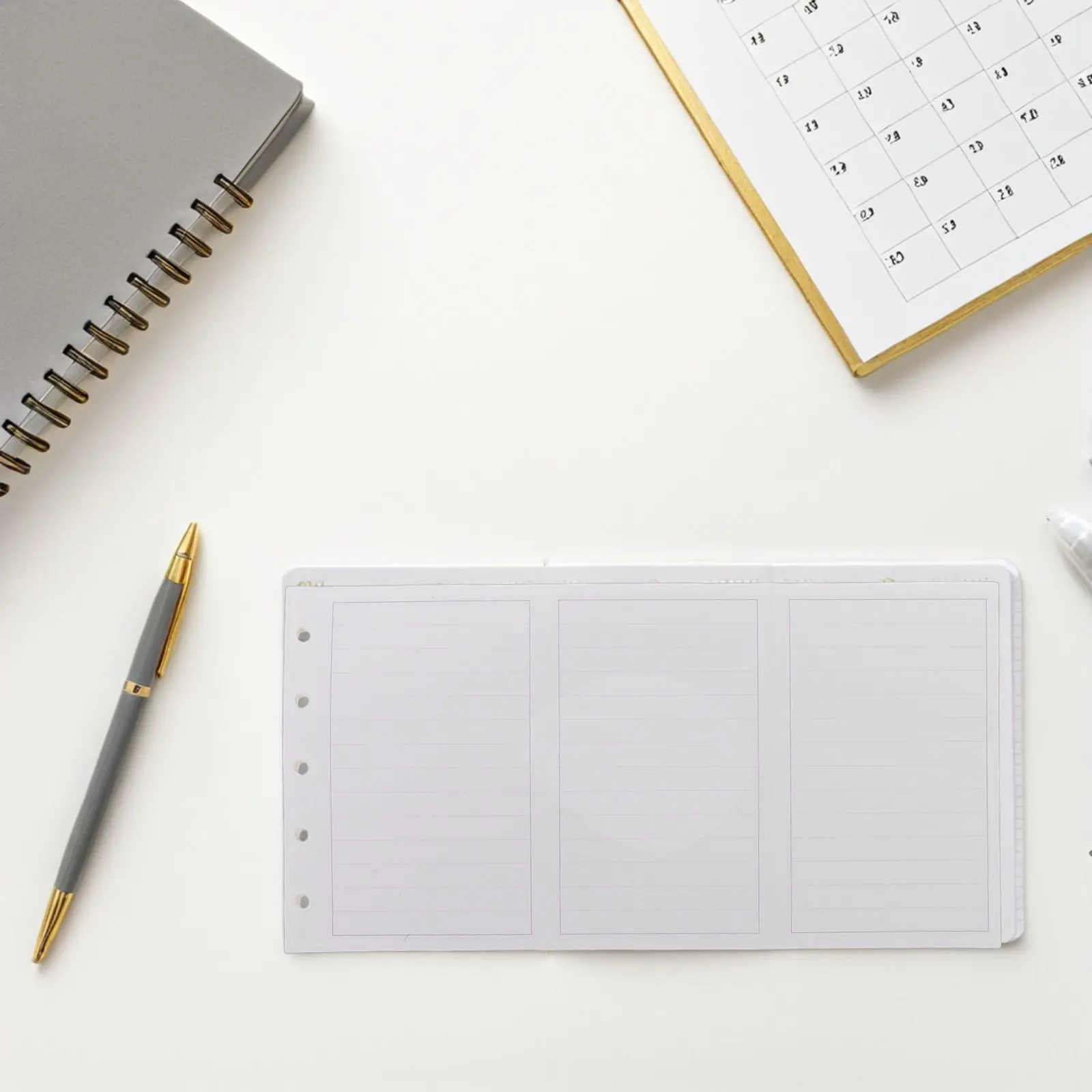 

20 шт. многоразовых листов-вкладышей формата M5, трехслойные, с 5 отверстиями, для блокнотов, ежедневников, планировщиков, для офиса и школы