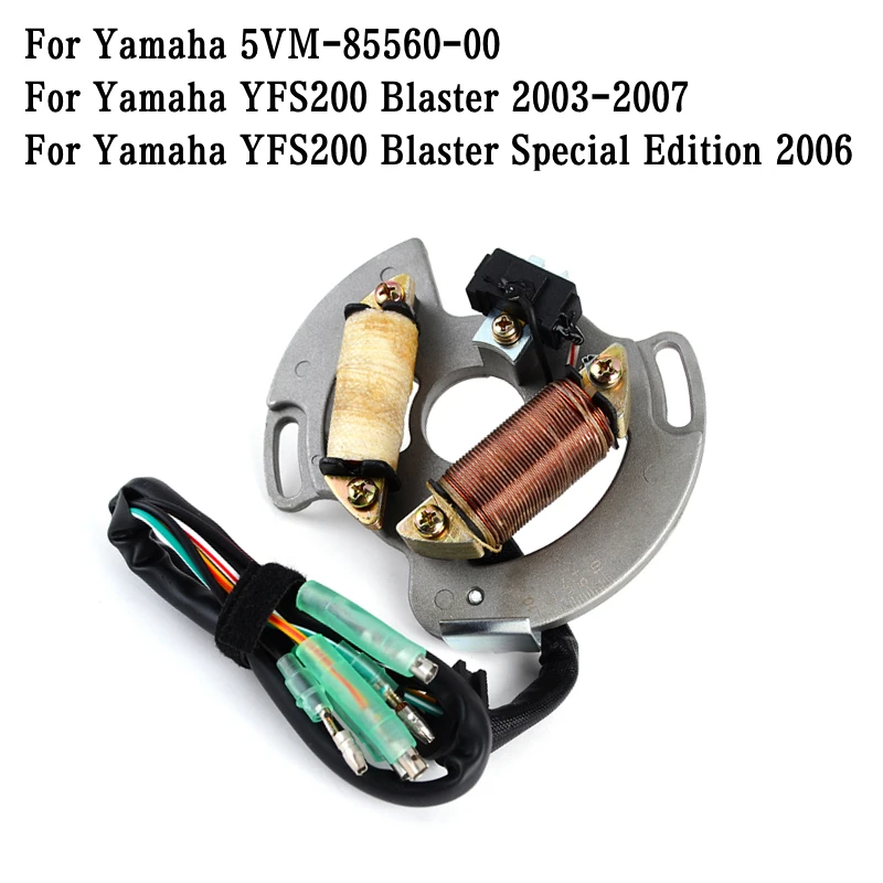 Motorcycle Engine Generator Magneto Stator Coil For Yamaha YFS200 YFS 200 Blaster 2003 2004 2005 2006 2007 OEM 5VM-85560-00