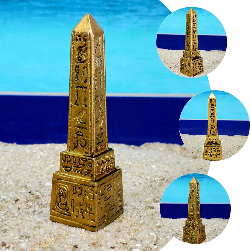 Egyptian Obelisk Psychological Sandbox Tower Statue Decorate Desktop Decoration Figurine Office