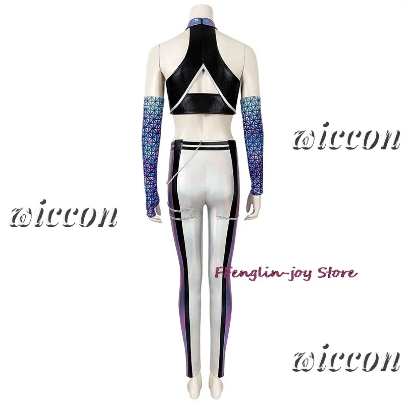 HN8 เกม LOL Kaisa คอสเพลย์เครื่องแต่งกาย KDA คอสเพลย์ชุดวิกผมเต็มผิวผู้หญิงเซ็กซี่ KDA All Out เครื่องแต่งกาย XXXL) 4Dc