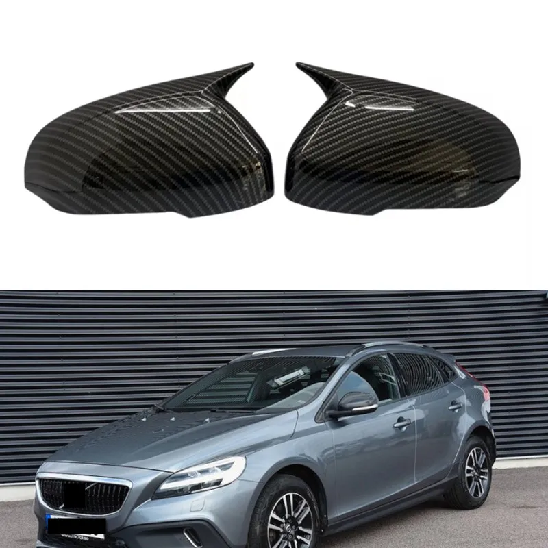 For Volvo S60 S80 V40 V60 V70 2011-2018 Car Rearview Side Mirror Cover Wing Cap Exterior Door Rear View mirror cover Accessories