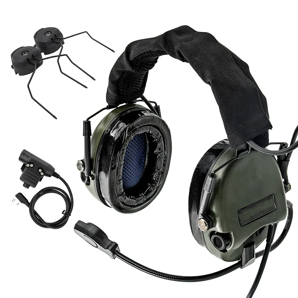 TCIHEADSET LIBERATOR II Silicone ear muffs Hearing protection ear muffs Noise cancelling pickups Tactical headset for hunting