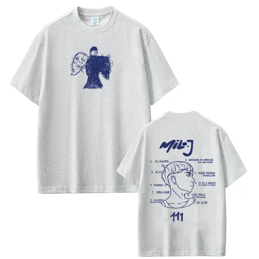 Rapper Milo  J Fashion Graphic T-shirt Men Women Hip-hop Loose T-shirt Short-sleeved Casual Harajuku Vintage Oversized T-shirts