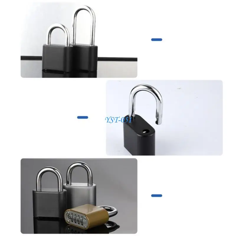 

E15A Sturdy Zinc Alloy Dials Combination Padlocks Portable Outdoor and Indoor Security Lock with Hardened Steel Shackles