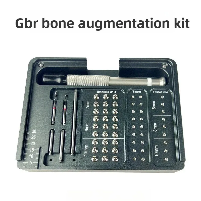 

GBR Bone Grafting Tool Kit, Titanium Tent & Membrane Nails with Oral Implant Screws for Dental Surgery