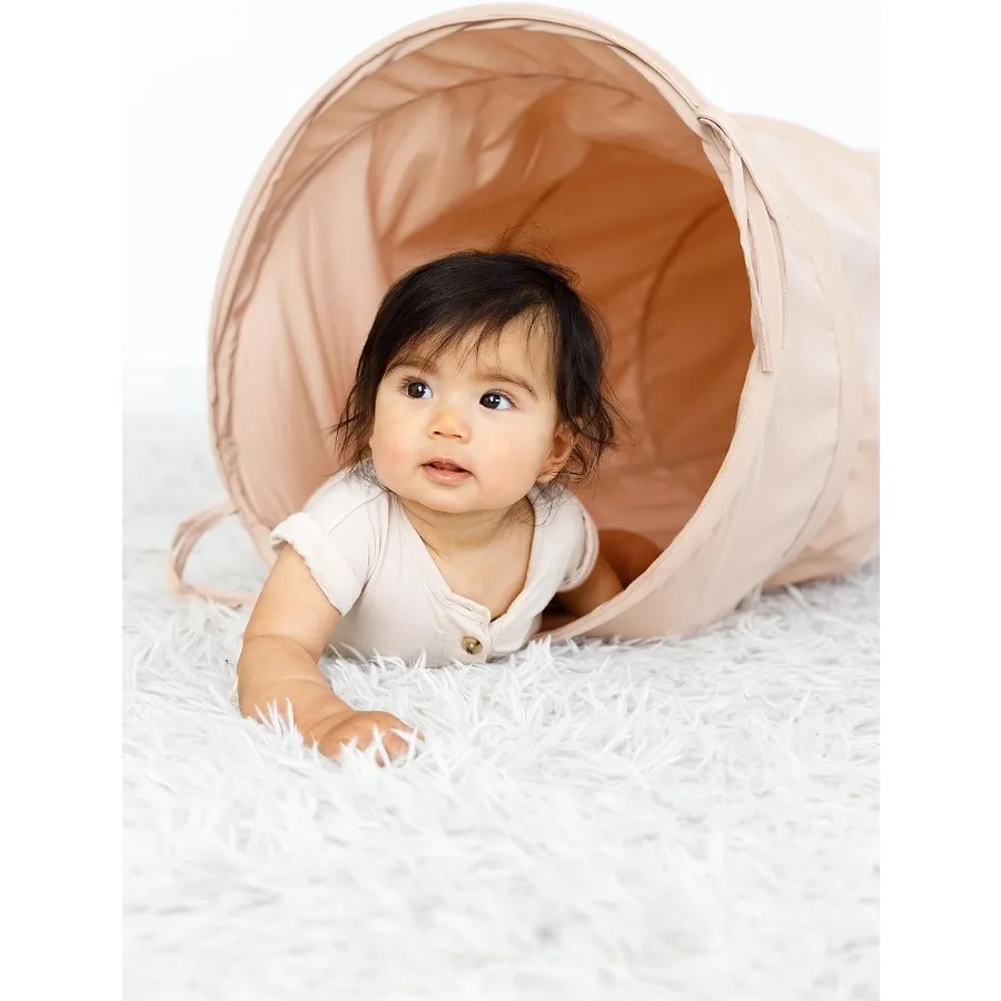 Kids Play Tunnel - 6ft Pop Up Crawl Tunnel for Toddlers Babies - Collapsible Tunnel Toy Gift for Boy and Girl - Play Tunnel Tent