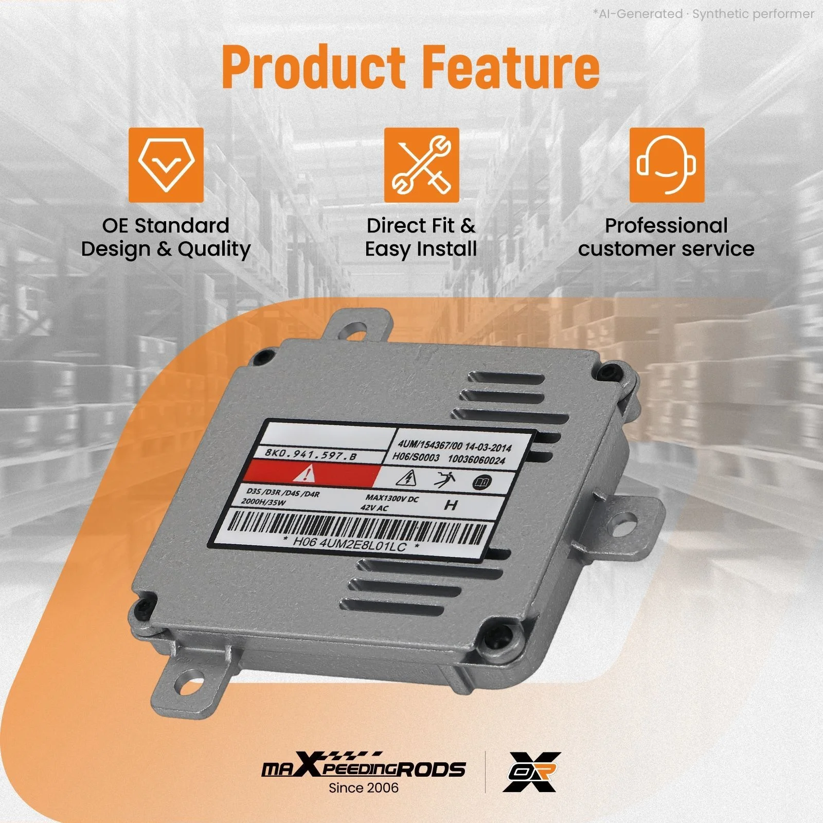 Xenon Headlight Ballast Control Unit Module For VW Jetta VI 2011-2015 35W