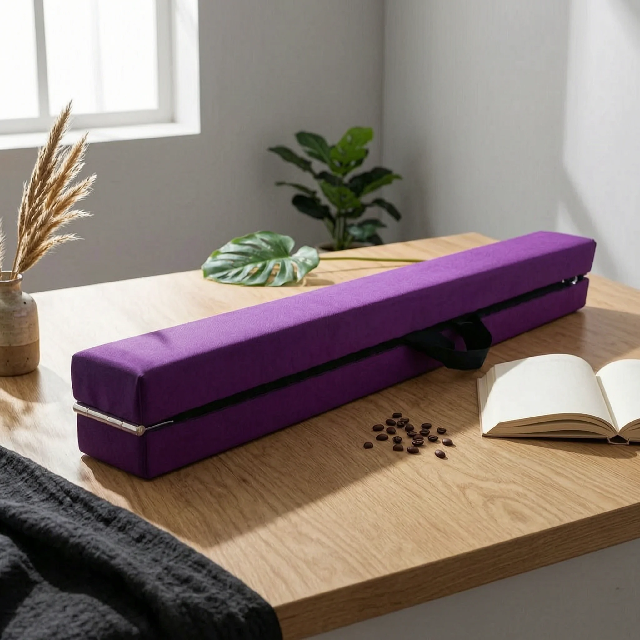 Foldable Balance Beam Portable Balance Beam with Carrying Strap Sturdy High-Density for Children, Home, Preschool