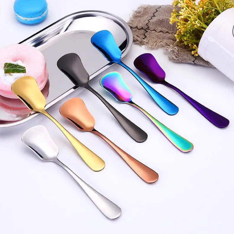 

Stainless Steel Ice Cream Spoon Tea Spoon Dessert Cake Sugar Spoons Kitchen Flatware Tools Cake Sugar Spoon ni51