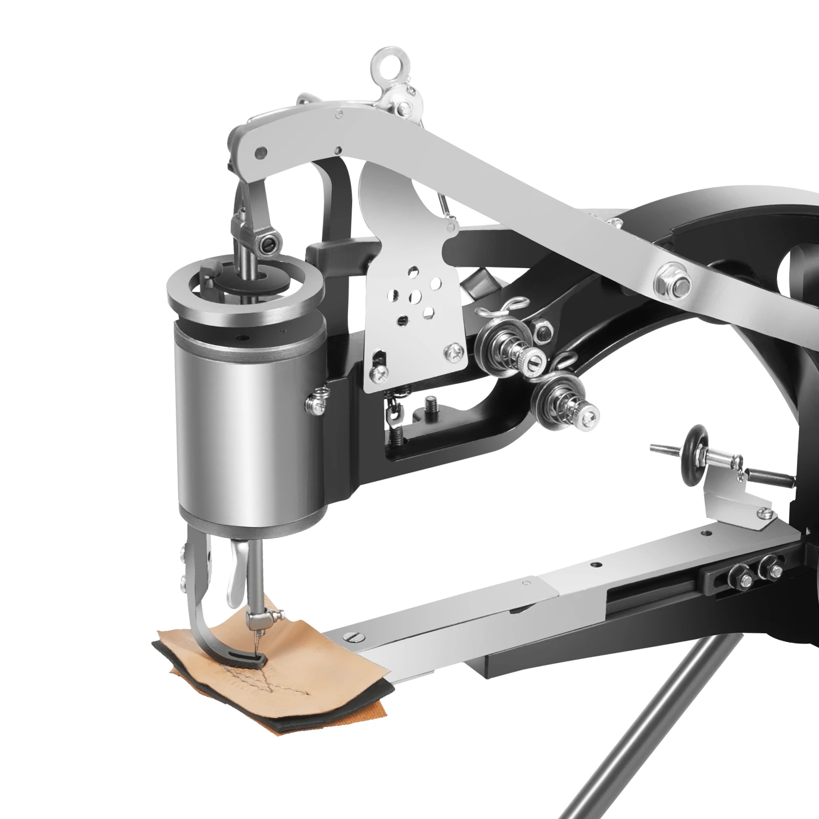 Handkurbel-Ledernähmaschine, 360 °   Verstellbare Schuhmacher-Nähmaschine, Robustes Schuhreparatur-Werkzeug für Schuhmacher und Handwerker