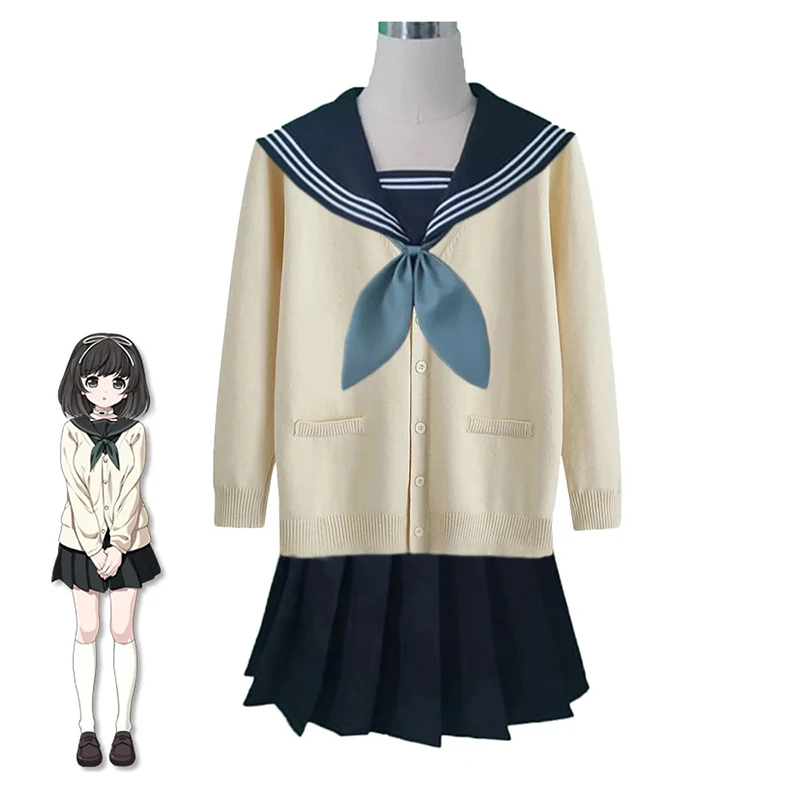 

Nemu Manaka Hokari Kanae School Uniform Dress Cosplay Halloween Party Costume