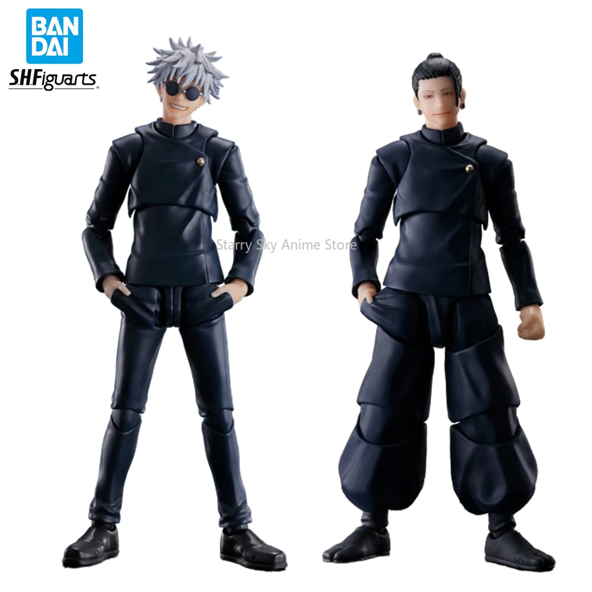 Original In Stock BANDAI SHFiguarts Anime Jujutsu Kaisen Tokyo Jujutsu High School Satoru Gojo Suguru Geto Action Figure Model