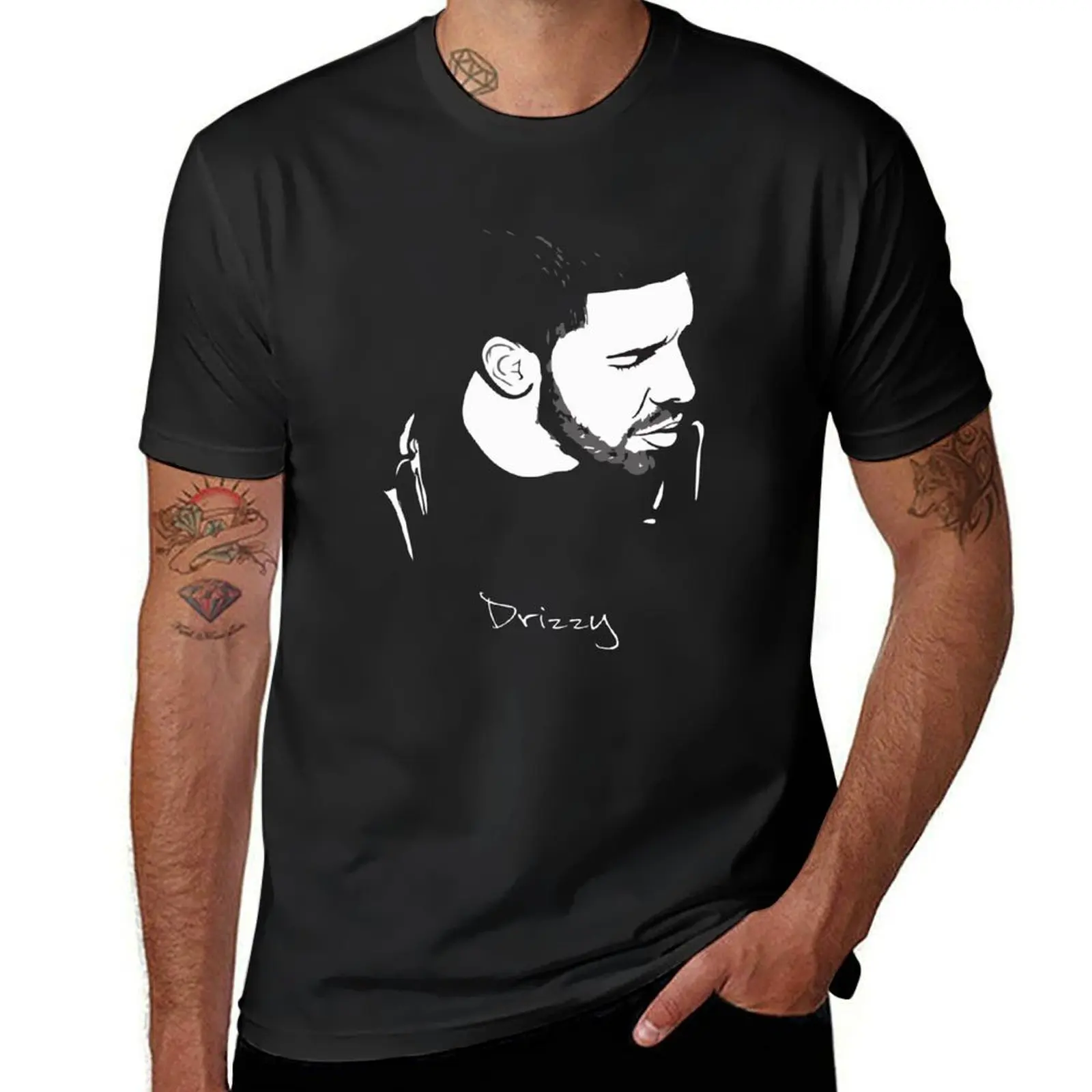 Drke Drizzy Rapper Silhouette T Shirt T-Shirt anime aesthetic clothes hippie clothes quick drying mens plain t shirts