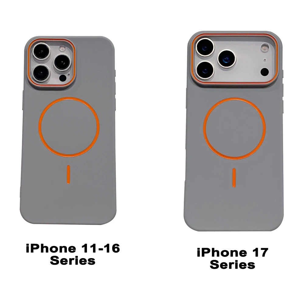 เคสโทรศัพท์แบบบางเฉียบเรียบง่าย รองรับแม่เหล็ก สำหรับ iPhone 11 12 13 14 15 16 17 Pro Max 17 Air รองรับการชาร์จไร้สาย ผิวด้านนุ่ม