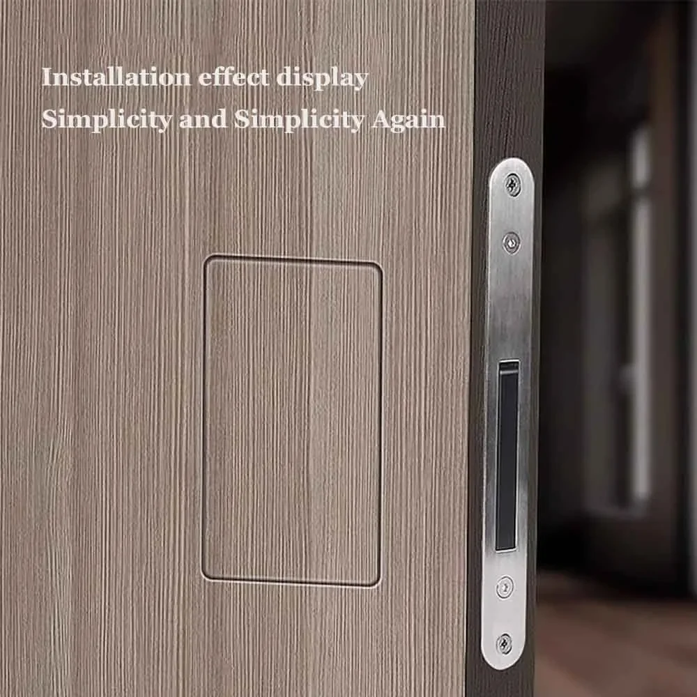 Outward-opening Wooden Door Handle Door Handle Indoor Silent Door Lock Magnetism Invisible Room Door Lock Plane Hidden