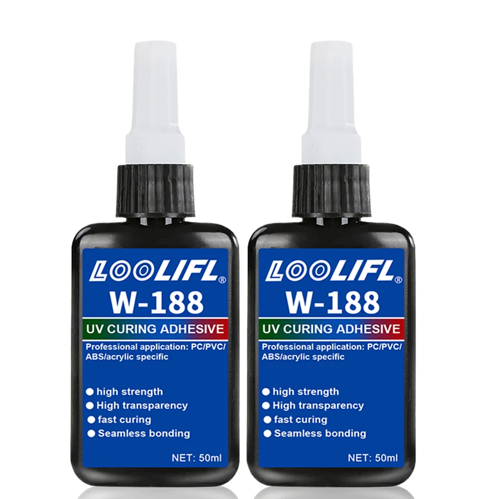 50 g UV-Harz-Kleber zum Binden und Schweißen, UV-Kleber-Set mit leichtem, schnell trocknendem Harzkleber zum Binden von Glas, Metall, Holz, DIY-Handwerk, Dekor