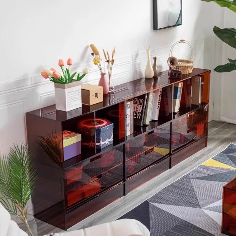 مرحباً، غرفة المعيشة، تركيبة مجانية، خزانة تلفزيون، خفيفة، درج أكريليك فاخر، تخزين، غرفة نوم منزلية بسيطة وحديثة