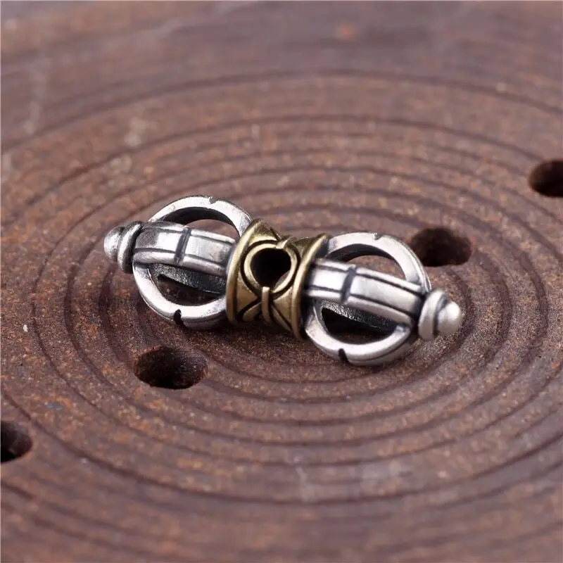 Tibetan Vajra Bell Dorje Counter Back Cloud Clip Rope Bundle Bracelet Scholar DIY Handmade Fine Best Super Craft Art Old Great