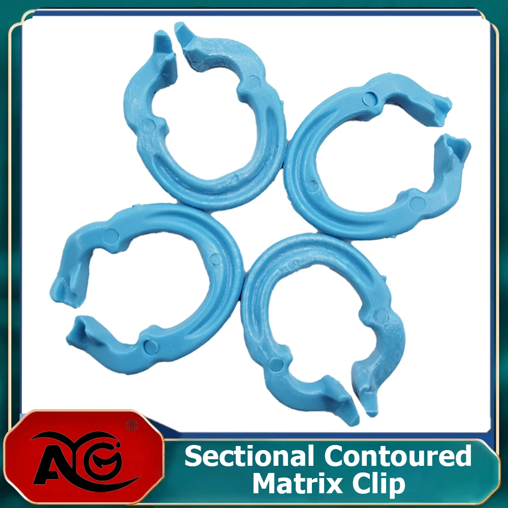 

AG 20Box Dental Rubber Dam Clamps Barrier Clips Resin Clip Autoclavable 134°C Large/ Small Dental Material Dentist Tools
