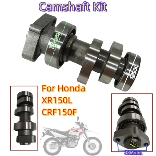 Piezas de repuesto de árbol de levas de rendimiento de cámaras de carreras Mont Motor para Honda XR150L CRF150F XR 150L CRF 150F 2006-2017 eje de eje de leva